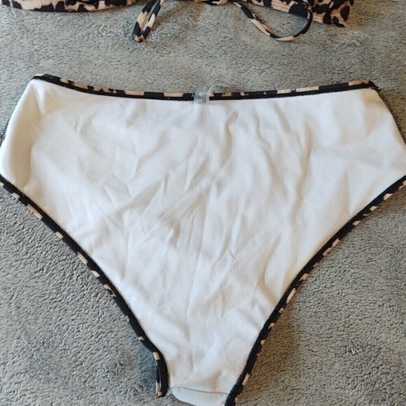Leopard Print High Rise Bikini Sz 2XL - Picture 8 of 10